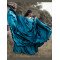 Designer Cyan Color Satan Gown