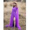 Designer Purple Color Pre Wedding Tail Gown