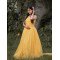 Designer Yellow Tail Gown For Pre Wedding