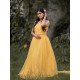 Designer Yellow Tail Gown For Pre Wedding