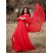 Designer Red Color Gown For Pre Wedding