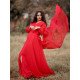 Designer Red Color Gown For Pre Wedding