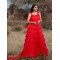Designer MultiLayer Red Color Gown