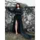 Designer Black Pre Wedding Gown