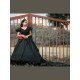 Designer Black Tail Gown For  Pre Wedding