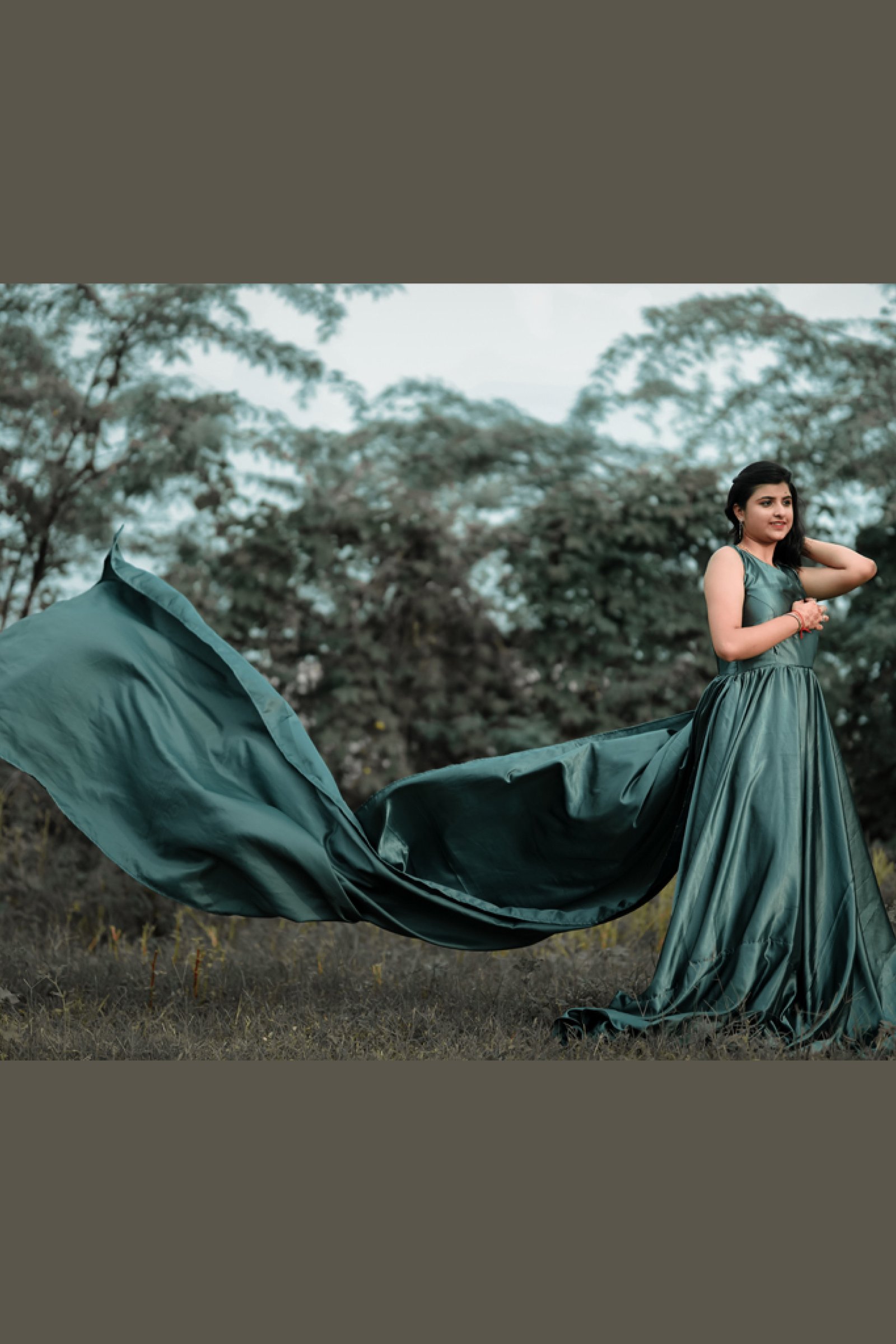 Designer Tail Gown For Wedding