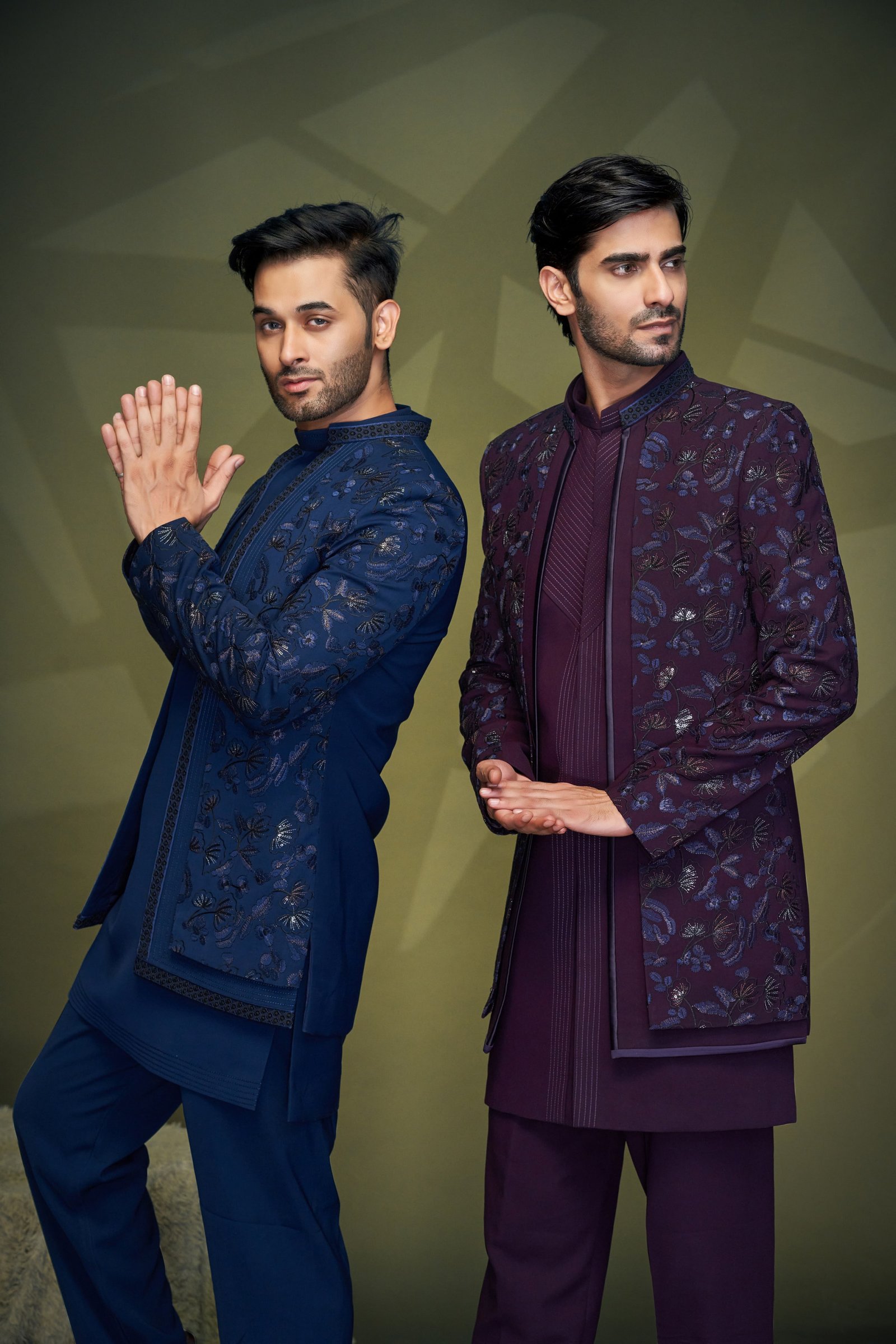 Designer Embroidered & Sequence Work Indo Western 