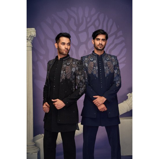 Designer Embroidered Work Indo Western For Wedding