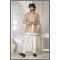 Designer Embroidered Cream Indo Western For Wedding