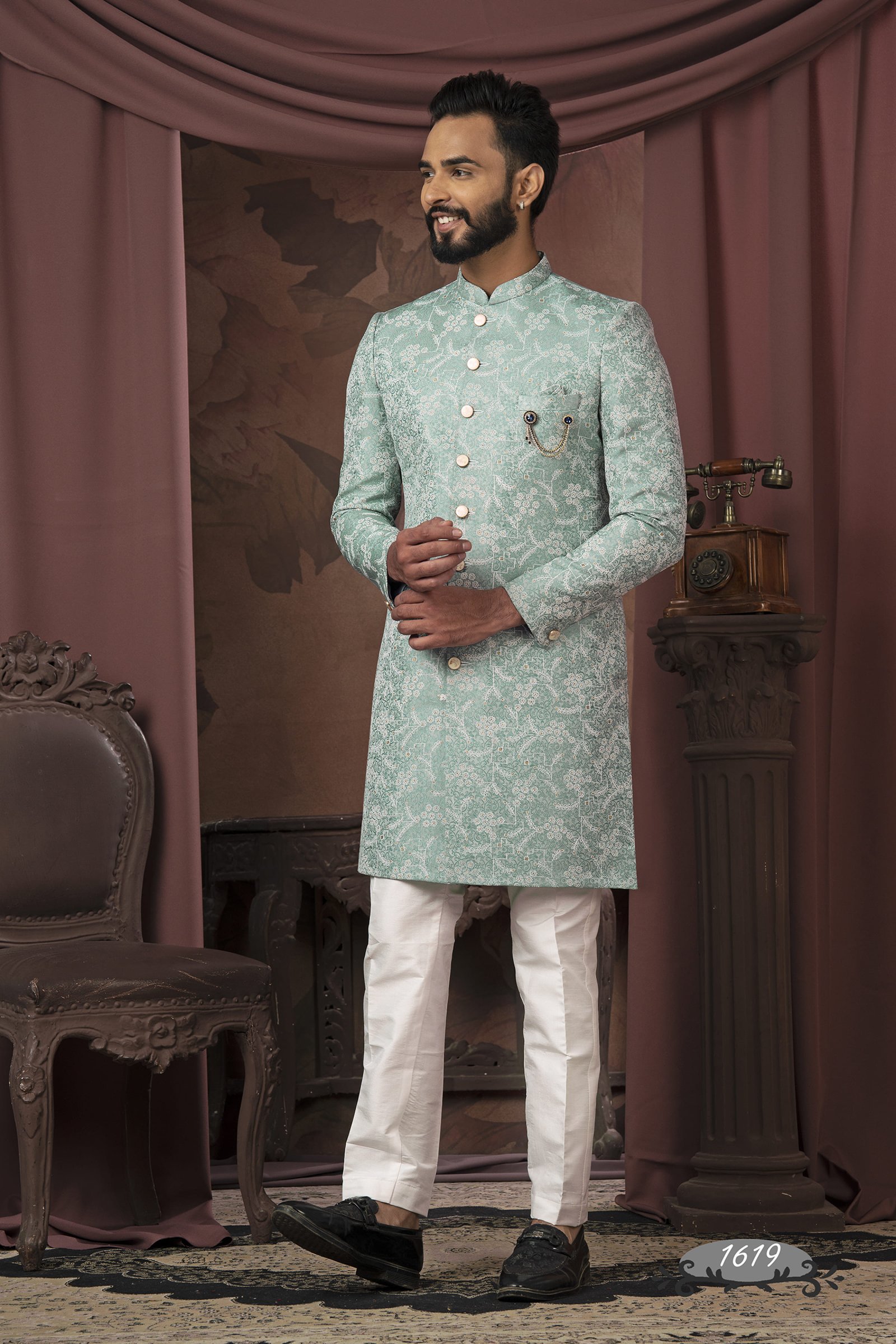Designer Self Print Wedding Indo For Men