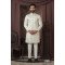 Designer Cream Self Print Wedding Indo For Men