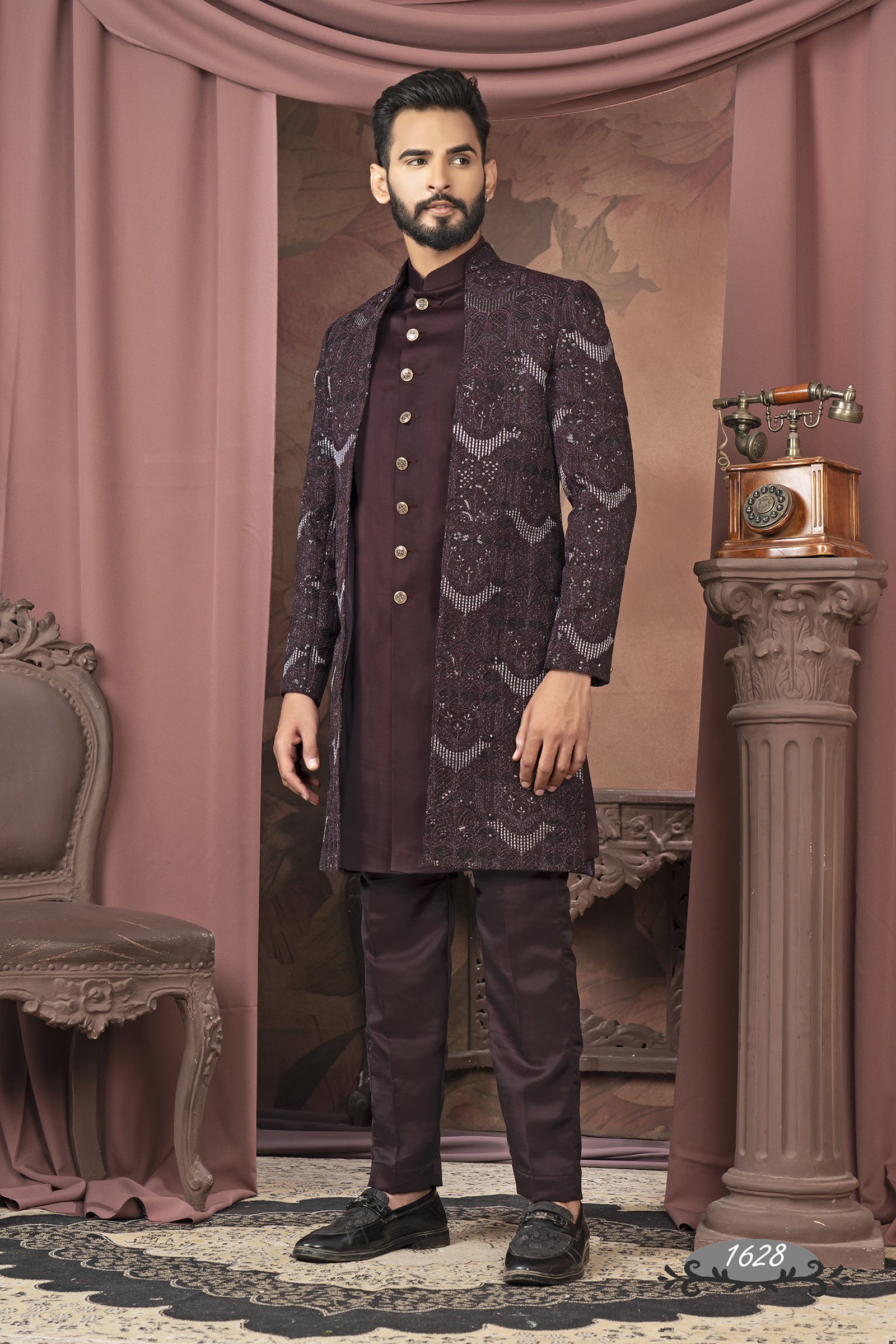 Designer Suquence & Embroiderery Work Indo For Men