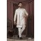 Cream Color Double Pattern Indo For Men