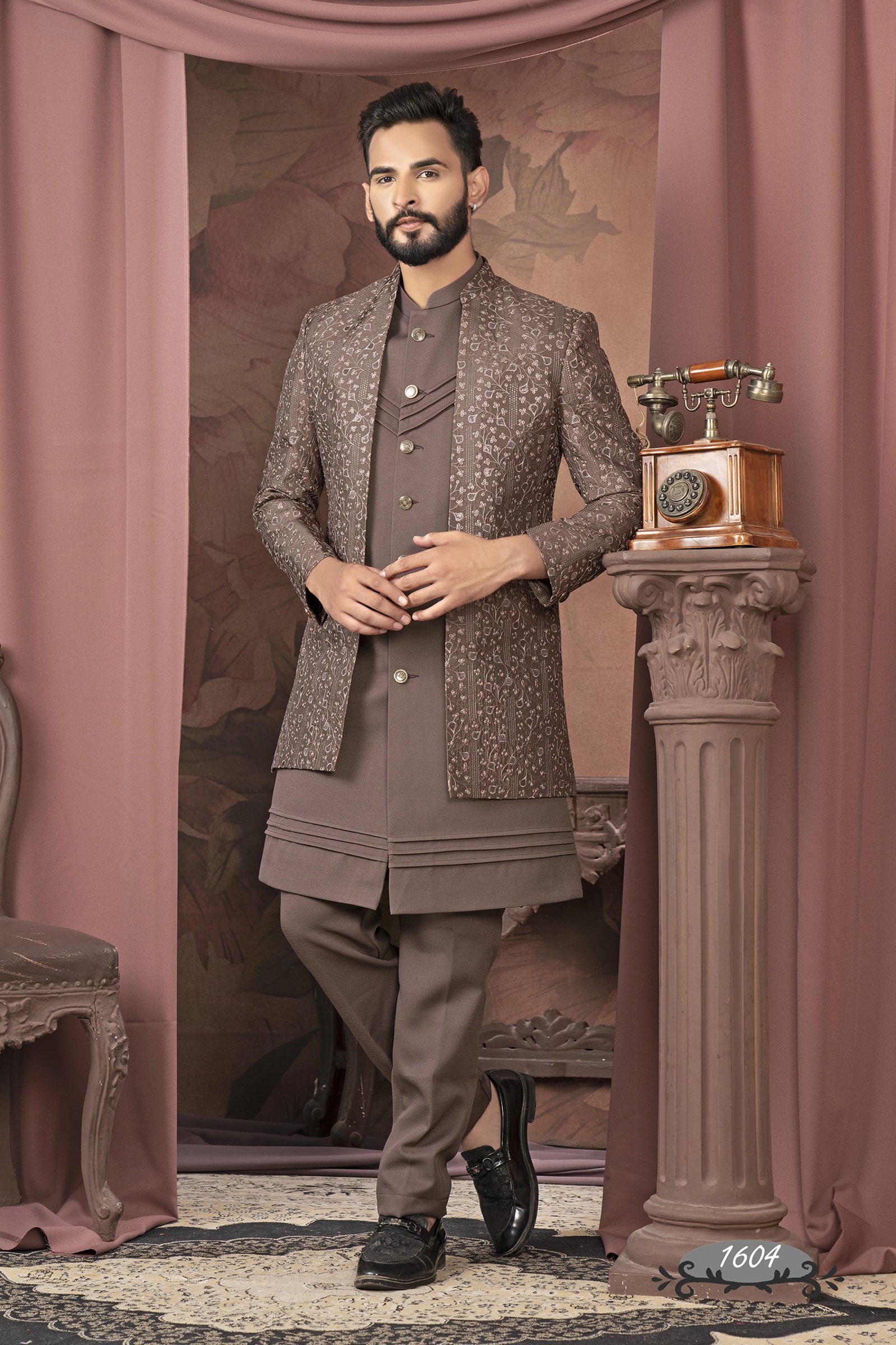 Double Short Pattern Wedding Indowestern