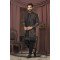 Double Pattern Black With Embroidered Work Indo
