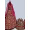 Designer Red Double Dupatta Bridal Lehenga 