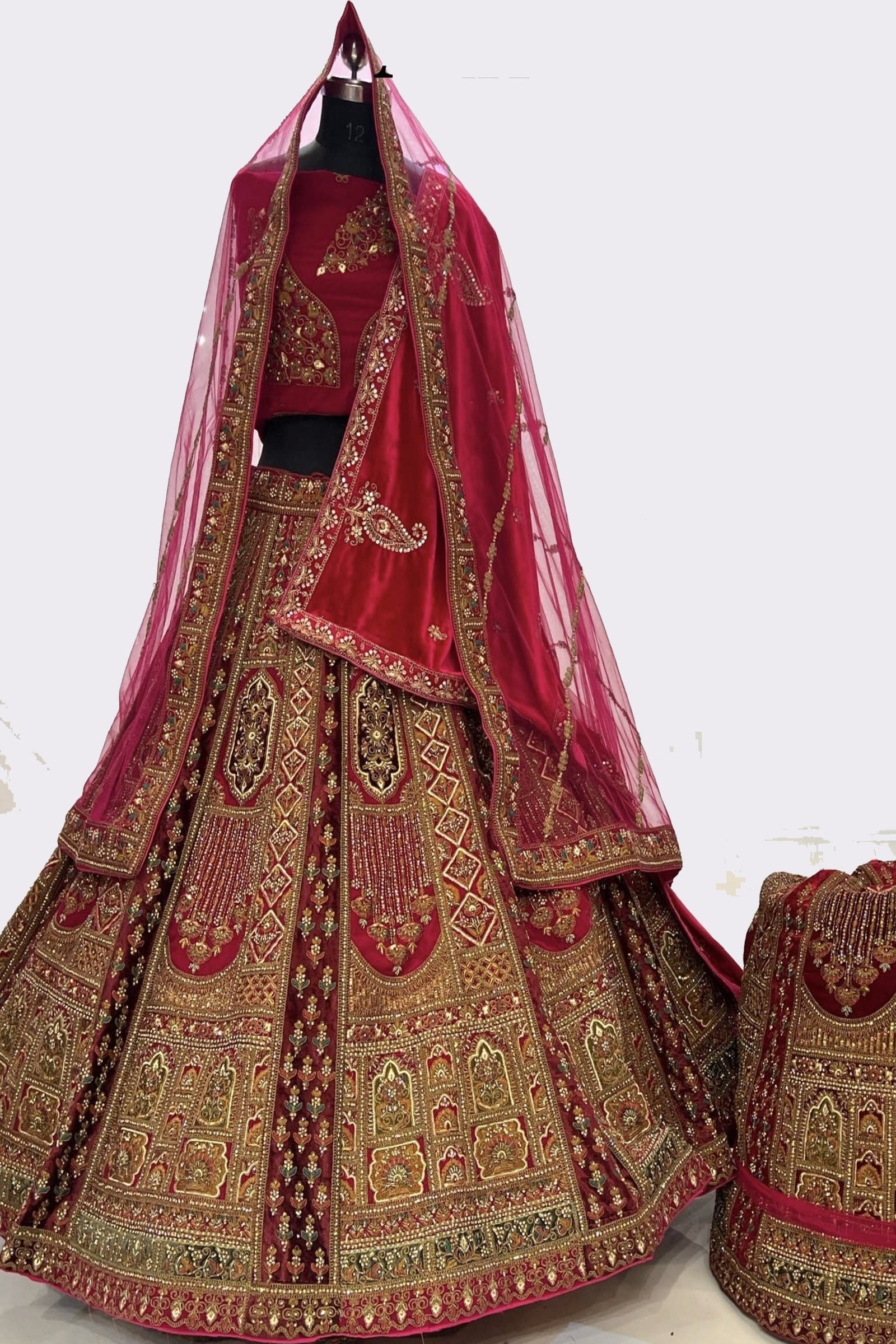 Designer Handwork Bridal Lehenga For Wedding
