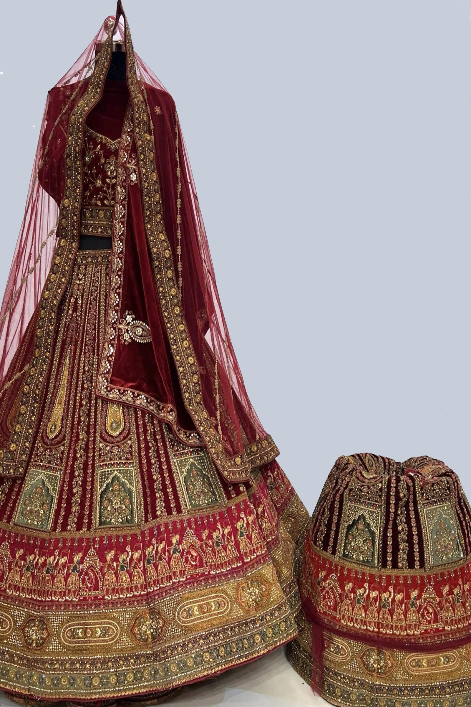 Designer Multicolor Bridal Lehenga