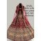 Designer Mehroon Stone Work Bridal Lehenga 