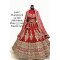 Designer Red 14 Kali HandWork Lehenga For Wedding