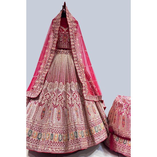 Designer 16 Kali Multicolor Touch Bridal Lehenga