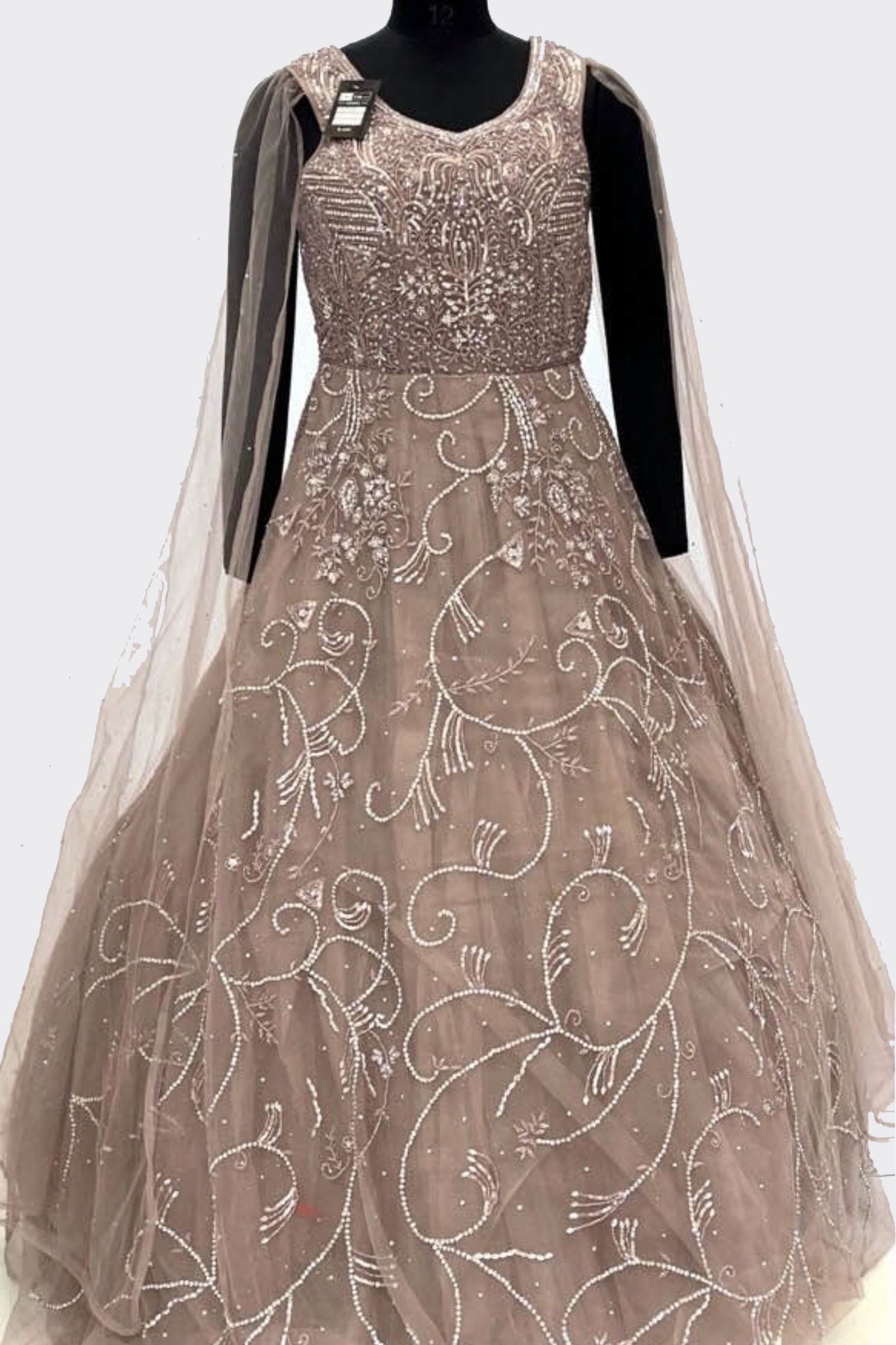 Designer Handwork Net Fabric Gown 