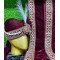 Desinger Mehroon Pagari & Stole For Groom