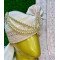 Designer Beige Colored Embroidery Work Pagari & Dupatta