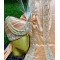 Designer Peach Mirror Work Groom Safa & Stole