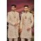 Beige Color Handwork Sherwani For Men