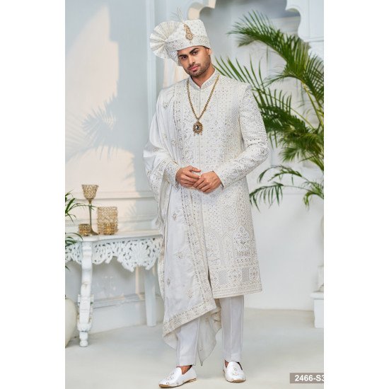 Designer Handwork Wedding Sherwani For Men