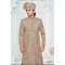 Designer Dark Golden Wedding Sherwani