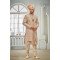 Designer Golden Double Patttern Wedding Sherwani