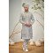 Designer Gray Three Layered Groom Sherwani For Wedding 