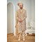 Designer Gold Double Pattern Sherwani For Groom