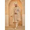 Designer Golden Color Mehroon Touch Wedding Sherwani