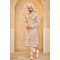 Designer Peach Kurta Pattern Groom Sherwani
