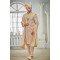 Designer Gold Mirror  Work Sherwani For Groom