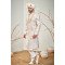 Designer Off White Mirror & Sequence Work Groom Sherwani