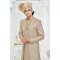 Designer Dusty Gold Double Pattern Groom Sherwani