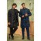 Designer Black & Blue Indowestern For Wedding 