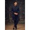 Designer Navy Blue Sequence & Emobroidery Work Three Layer Indowestern