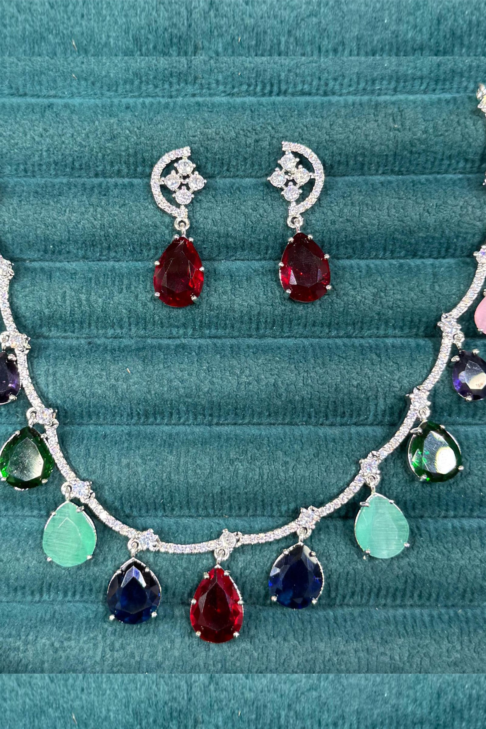 Designer Muticolor Stone Necklace 