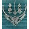 All Eyes on You Square Bottle Green CZ Bridal Set with Dazzling Drops