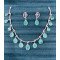 Designer Mint Green Stone Work Necklace 