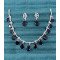 Designer Navy Blue Stone Work Necklace