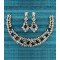 Bridal Necklace Earring Set with Teardrop CZ Stones – Diamond Look Wedding Jewelry