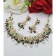  Royal Kundan-Inspired Statement Necklace Set with Ruby Accents