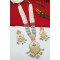 Multistrand Pearl Beaded Meenakari Bridal Necklace Set with Earrings