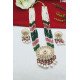 Beaded Kundan Chand Pendant Bridal Necklace Set with Earrings